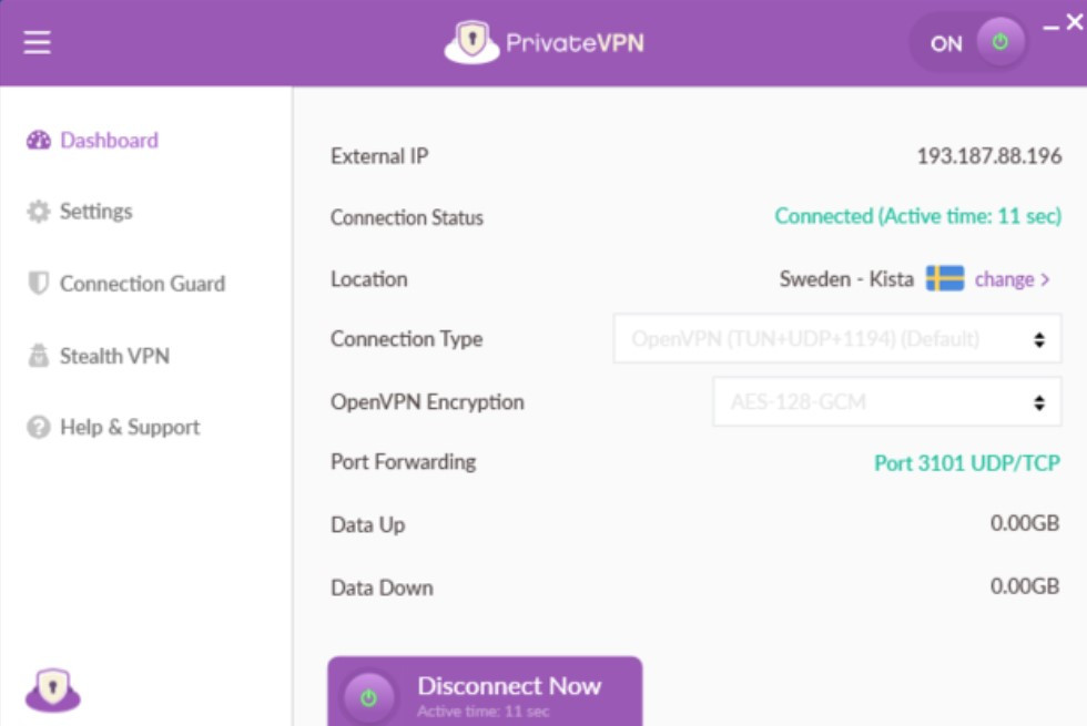 Thực hiện cài đặt phần mềm PrivateVPN trên thiết bị