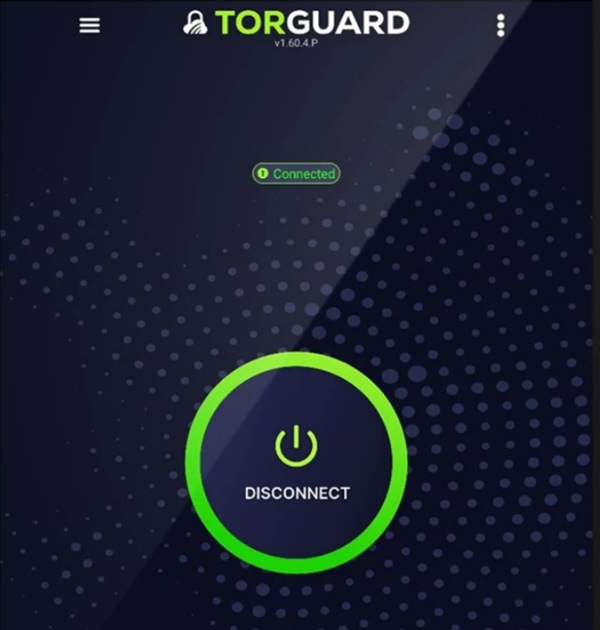 Mở TorGuard VPN trên máy tính và bật kết nối fake IP
