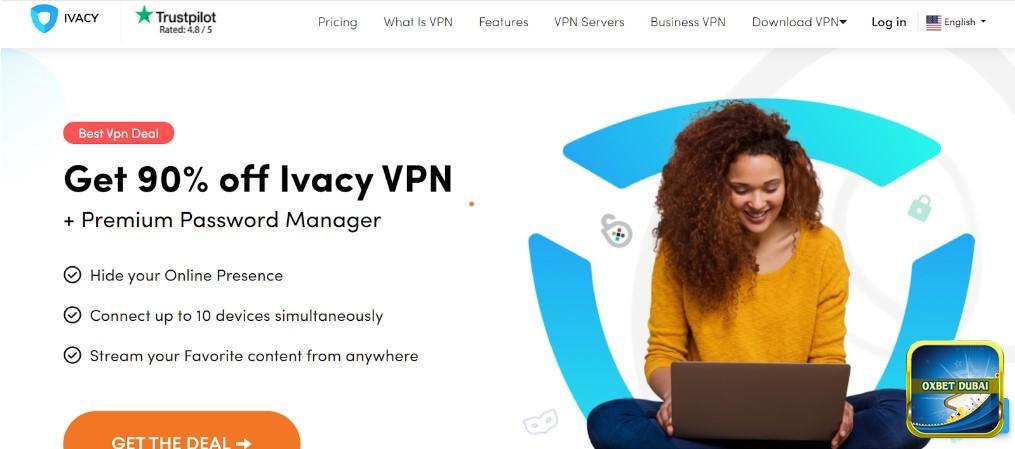 Truy cập vào website chính thức của IVacy VPN và mua gói dịch vụ